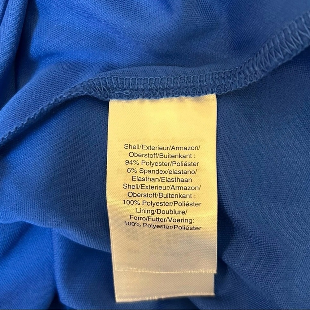 DKNY Women's Dress Royal Blue Pleated Sides Sleeveless Size 6 - NWT $129 - Picture 15 of 16